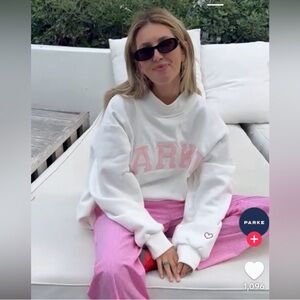 PARKE Mommy + Me Mockneck Sweatshirt Pink S/M NEW